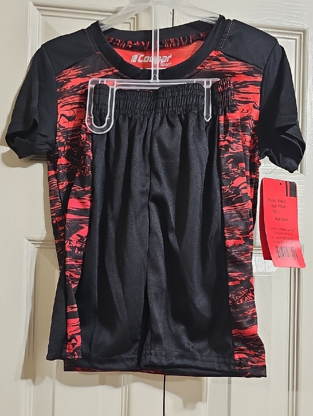 iCougar Red & Black Athletic Set - Boys